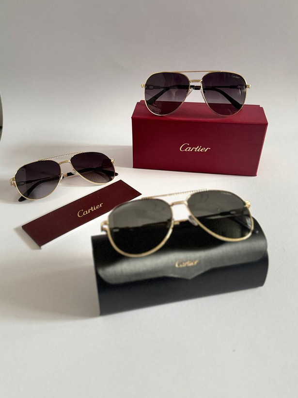 عینک آفتابی مردانه cartier یووی ۴۰۰ دسته فلز .کد ۳۰۲۰