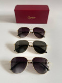 عینک آفتابی مردانه cartier یووی ۴۰۰ دسته فلز .کد ۳۰۲۰