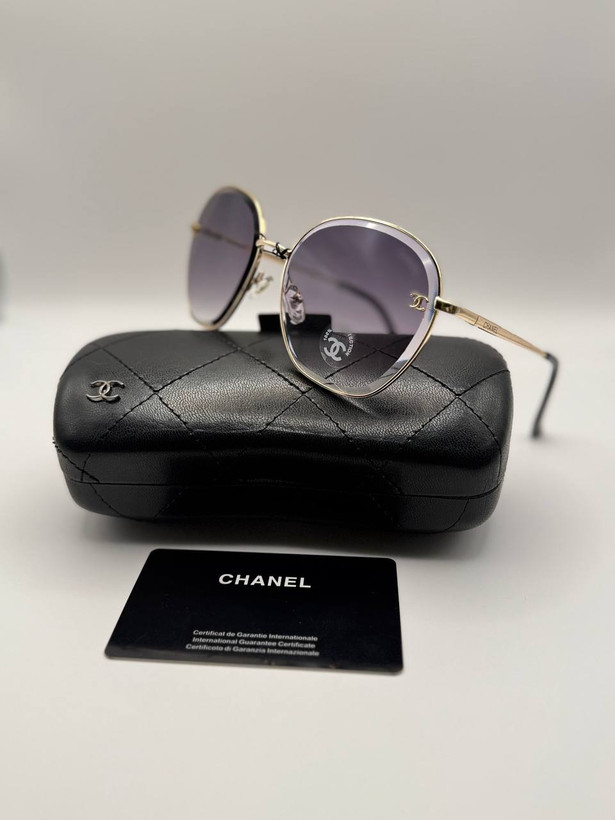 عینک زنانه Chanel فریم فلز یووی۴۰۰ عدسی پلی کربنات .کد۸۰۲۱