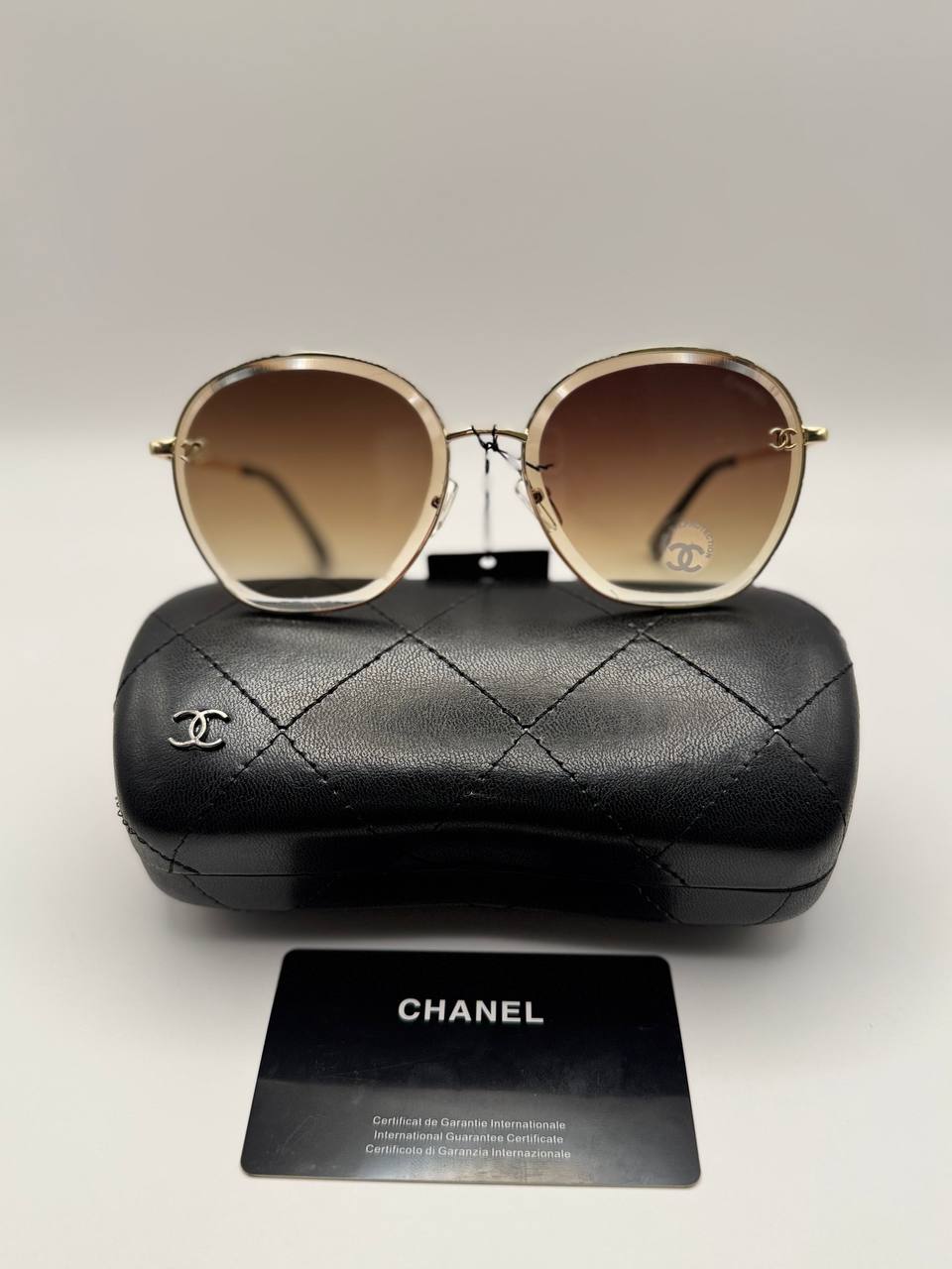 عینک زنانه Chanel فریم فلز یووی۴۰۰ عدسی پلی کربنات .کد۸۰۲۱