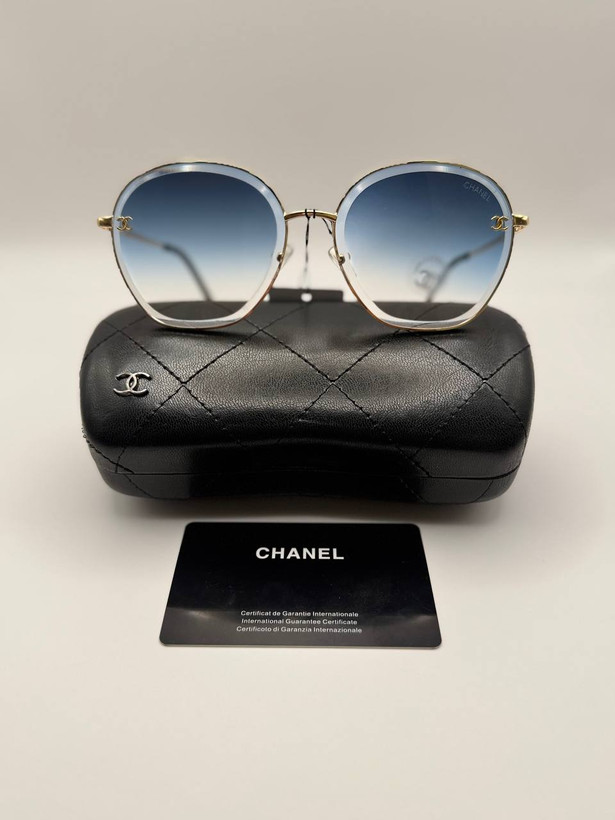 عینک زنانه Chanel فریم فلز یووی۴۰۰ عدسی پلی کربنات .کد۸۰۲۱