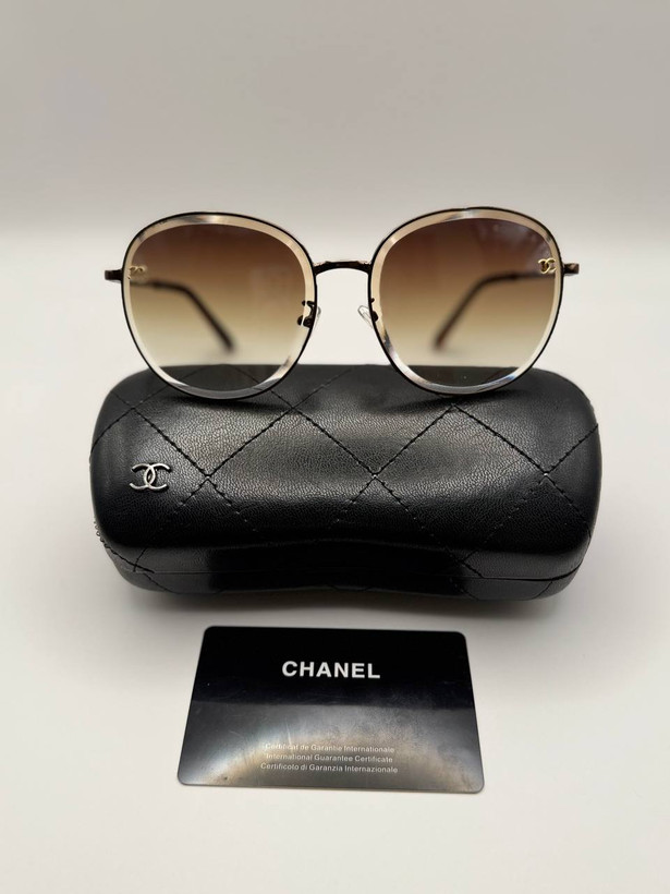 عینک زنانه Chanel فریم فلز یووی۴۰۰ عدسی پلی کربنات .کد۸۰۲۱