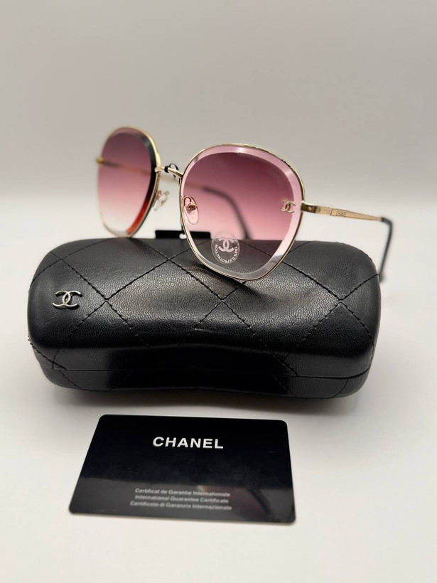 عینک زنانه Chanel فریم فلز یووی۴۰۰ عدسی پلی کربنات .کد۸۰۲۱
