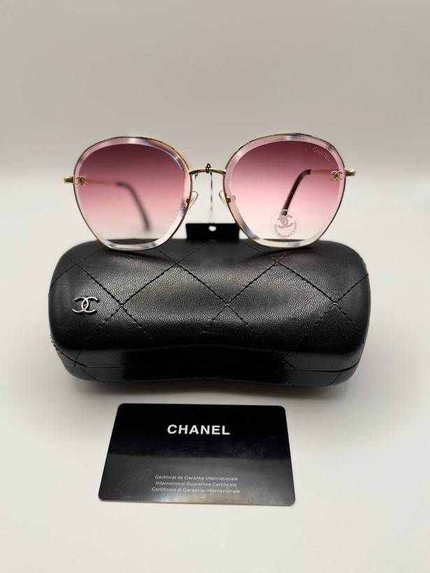 عینک زنانه Chanel فریم فلز یووی۴۰۰ عدسی پلی کربنات .کد۸۰۲۱